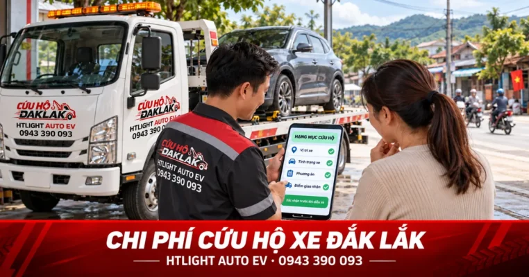 Chi phí cứu hộ xe ở Đắk Lắk gồm những khoản nào – HTLIGHT AUTO EV