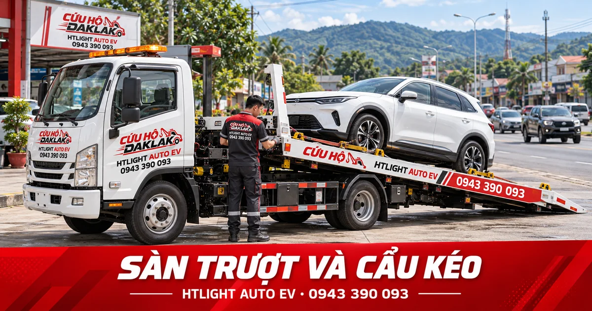 Xe cứu hộ sàn trượt và cẩu kéo: khác nhau thế nào – HTLIGHT AUTO EV